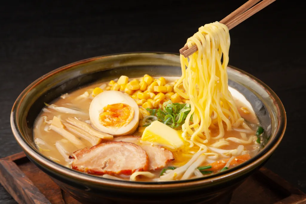 Sapporo Butter Miso Corn Ramen.